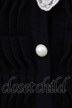 画像5: PINK HOUSE / チュール襟&リボンカーディガン  ブラック T-25-02-06-005-LO-TO-SA-ZT443