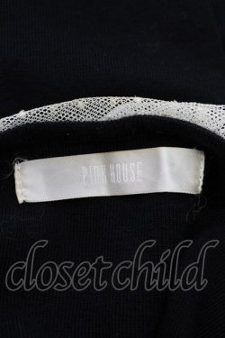 画像7: PINK HOUSE / チュール襟&リボンカーディガン  ブラック T-25-02-06-005-LO-TO-SA-ZT443