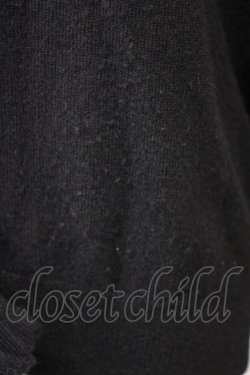 画像4: PINK HOUSE / Vネックリボンカーディガン  ブラック T-25-02-06-006-LO-TO-SA-ZT443