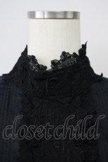 画像3: 【SALE】Jane Marple Dans Le Salon / レースハイネックブラウス  ブラック T-25-02-06-008-JM-BL-SA-ZT443 (3)
