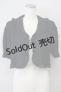 【SALE】KETTY / トーションレースショートボレロ M ブラック T-25-02-06-010-EL-TO-SA-ZT443