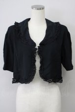 画像1: 【SALE】KETTY / トーションレースショートボレロ M ブラック T-25-02-06-010-EL-TO-SA-ZT443 (1)
