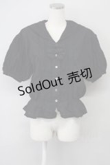KETTY / 2つリボンセーラーブラウス M ブラック T-25-02-06-013-EL-BL-SA-ZT443