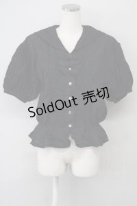 KETTY / 2つリボンセーラーブラウス M ブラック T-25-02-06-013-EL-BL-SA-ZT443