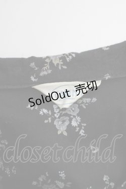 画像4: LOLITAその他(お買取対象外) / 花柄半袖ブラウス  黒Ｘ紫 T-25-02-06-014-LO-BL-SA-ZT443