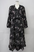 KETTY / ラベンダーptセーラーワンピース M ブラック T-25-02-06-020-EL-OP-SA-ZT443