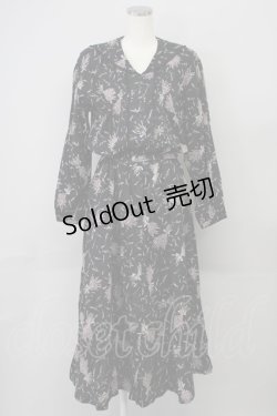 画像1: KETTY / ラベンダーptセーラーワンピース M ブラック T-25-02-06-020-EL-OP-SA-ZT443