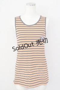 LISTEN FLAVOR / アイボールキッドボーダータンクトップ  オレンジ T-25-02-09-010-PU-TO-SA-ZI