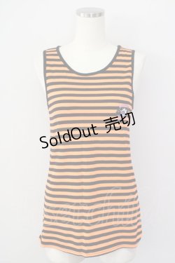 画像1: LISTEN FLAVOR / アイボールキッドボーダータンクトップ  オレンジ T-25-02-09-010-PU-TO-SA-ZI