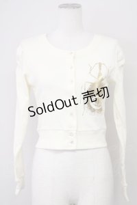 pays des fees  / 虫カーディガン  アイボリーＸゴールド T-25-02-21-001-PU-TO-SA-ZI