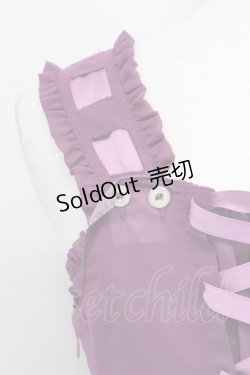 画像3: metamorphose /  シフォンタックジャンパースカート  パープル T-25-02-21-021-ME-OP-SA-ZI