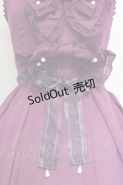 画像6: metamorphose /  シフォンタックジャンパースカート  パープル T-25-02-21-021-ME-OP-SA-ZI