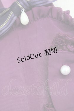 画像7: metamorphose /  シフォンタックジャンパースカート  パープル T-25-02-21-021-ME-OP-SA-ZI