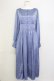 画像1: LEBECCA boutique / サテンワンピース  青 T-25-02-21-022-EL-OP-SA-ZI (1)
