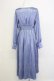 画像2: LEBECCA boutique / サテンワンピース  青 T-25-02-21-022-EL-OP-SA-ZI (2)