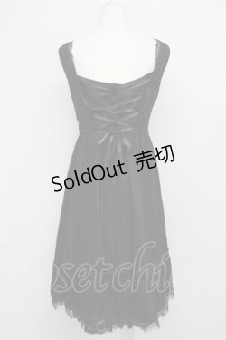 画像2: axes femme kawaii / 総レースノースリーブワンピース  黒 T-25-02-21-029-AX-OP-SA-ZI