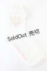 Innocent World / ロゴ入りアンクルソックス  白 T-25-02-21-036-IW-ZA-SA-ZI
