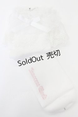 画像1: Innocent World / チュールフリルアンクルソックス  白 T-25-02-21-040-IW-ZA-SA-OS