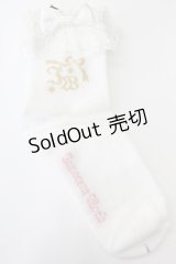 Innocent World / ロゴ入りアンクルソックス  白 T-25-02-21-042-IW-ZA-SA-ZI