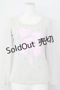 MILK /  MILKxUTコラボハートバルーンカットソー S グレー T-25-02-21-005-ML-TO-SA-ZT0804K
