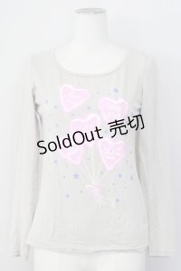 MILK /  MILKxUTコラボハートバルーンカットソー S グレー T-25-02-21-005-ML-TO-SA-ZT0804K