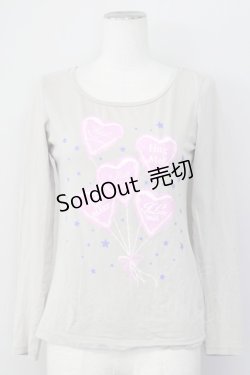 画像1: MILK /  MILKxUTコラボハートバルーンカットソー S グレー T-25-02-21-005-ML-TO-SA-ZT0804K