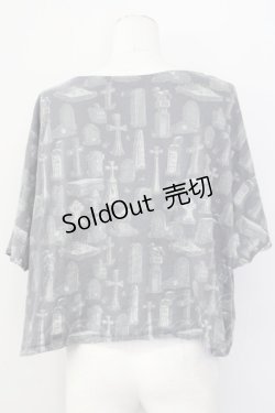 画像2: Q-pot. / ユニクロコラボ半袖カットソー  グレー T-25-02-21-007-QP-TO-SA-ZI