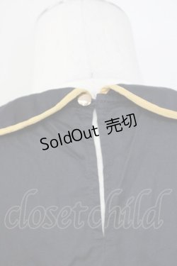 画像3: MILK / M刺繍ノースリーブブラウス  黒Xマスタード T-25-02-21-013-ML-BL-SA-ZI