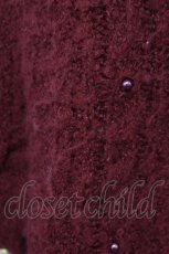 画像4: 【SALE】axes femme / フード付きニットポンチョ  ボルドー T-25-02-23-020-AX-TO-SA-ZT219 (4)