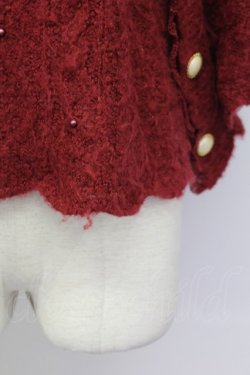 画像6: axes femme / フード付きニットポンチョ  ボルドー T-25-02-23-020-AX-TO-SA-ZT219