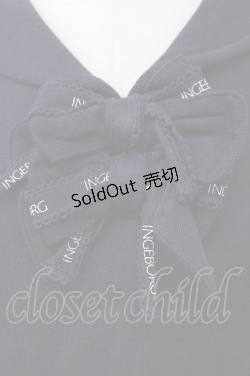 画像3: 【SALE】INGEBORG / セーラーダブルリボンスウェット M ネイビー T-25-02-23-021-LO-TO-SA-ZT253 (3)