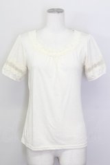axes femme / カラーレースインナープルオーバー  アイボリー T-25-02-23-003-AX-TO-AS-ZT219