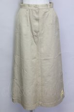 画像1: 【SALE】NATURE TRAIL / クマワッペンチノスカート L ベージュ T-25-02-23-028-LO-SK-SA-ZT121 (1)