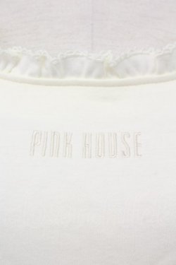 画像3: PINK HOUSE / 襟元フリル五分袖トップス L アイボリー T-25-02-23-004-LO-TO-SA-ZT219