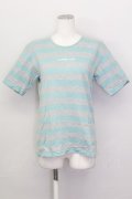 KANEKO ISAO / ボーダーTシャツ  グレー×サックス T-25-02-23-009-EL-TS-SA-ZT219