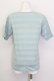 画像2: KANEKO ISAO / ボーダーTシャツ  グレー×サックス T-25-02-23-009-EL-TS-SA-ZT219 (2)
