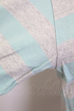 画像4: KANEKO ISAO / ボーダーTシャツ  グレー×サックス T-25-02-23-009-EL-TS-SA-ZT219