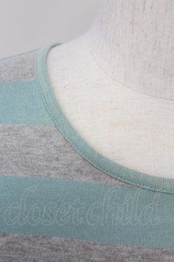 画像5: KANEKO ISAO / ボーダーTシャツ  グレー×サックス T-25-02-23-009-EL-TS-SA-ZT219