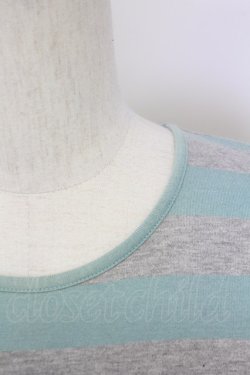 画像6: KANEKO ISAO / ボーダーTシャツ  グレー×サックス T-25-02-23-009-EL-TS-SA-ZT219