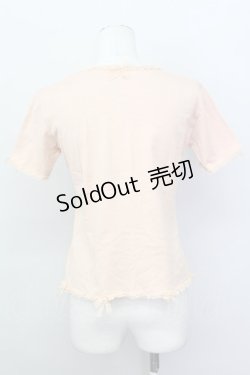 画像2: KANEKO ISAO / レースリボン半袖Tシャツ  ピンク T-25-02-23-010-EL-TS-SA-ZT219