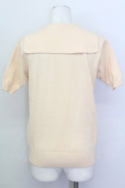 画像2: KETTY / ロゴ編込セーラーニットトップス M ベージュ T-25-02-23-016-EL-TO-SA-ZT219