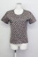 画像1: KANEKO ISAO / 花&格子柄Tシャツ  パープル T-25-02-23-017-EL-TO-SA-ZT219 (1)