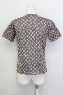 画像2: KANEKO ISAO / 花&格子柄Tシャツ  パープル T-25-02-23-017-EL-TO-SA-ZT219