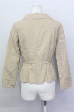 画像2: 【SALE】KANEKO ISAO / ウエストマークジャケット  ベージュ T-25-02-23-018-EL-JA-SA-ZT219 (2)