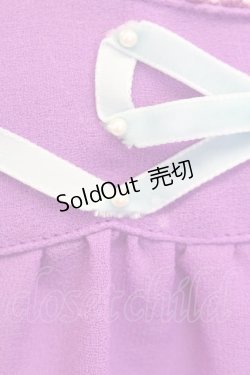 画像10: Emily Temple cute / パールリボンシフォンキャミワンピース  パープル T-25-03-08-017-ET-OP-SA-ZI