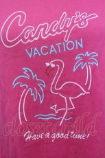 画像7: Candy Stripper / Candy VACATIONプリントカットワンピース  濃ピンク T-25-03-08-020-PU-OP-SA-ZI (7)