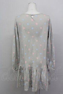 画像2: MILK / UTコラボドットワンピース  グレー T-25-03-08-025-ML-OP-SA-ZI
