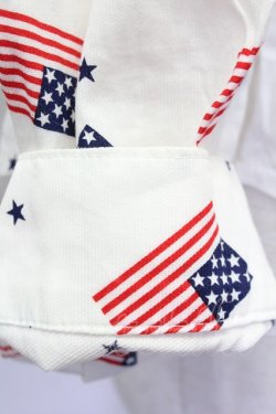 画像6: Candy Stripper / 国旗柄シャツ  白X赤Xネイビー T-25-03-08-003-PU-BL-SA-ZI