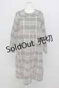 merry jenny / チェック長袖ワンピース  グリーン T-25-03-08-026-LO-OP-SA-ZI