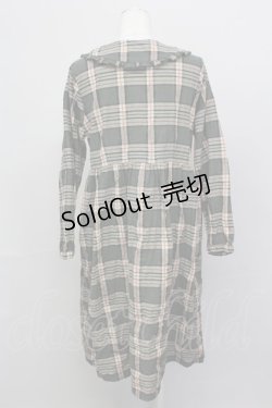 画像2: merry jenny / チェック長袖ワンピース  グリーン T-25-03-08-026-LO-OP-SA-ZI